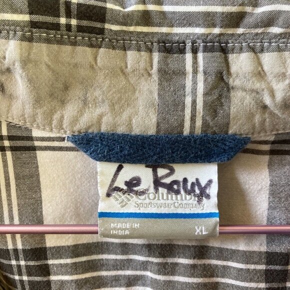 🔥3/$15🔥Columbia Men's Shirt Button Down Plaid Short Sleeve Classic Dad XL - Picture 5 of 6